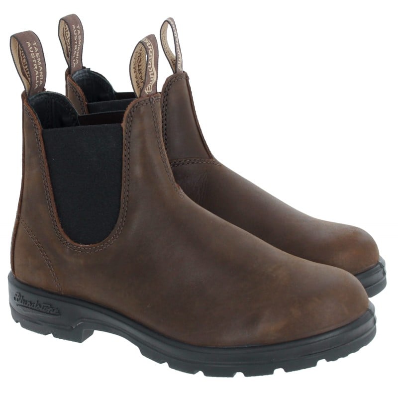 Blundstone 1609 Chelsea Boots In Antique Brown Leather